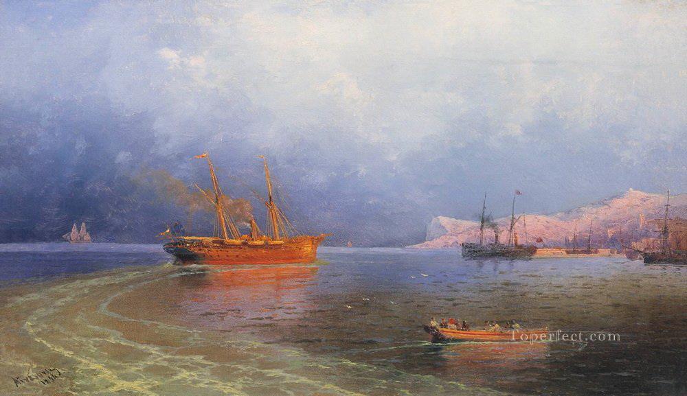 Ivan Aivazovsky cerca de la costa de Yalta Paisaje marino Pintura al óleo